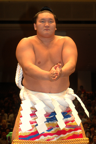 Sumo wrestler Hakuho Sho.