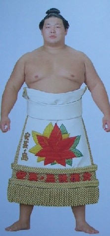Sumo wrestler Akinoshima Katsumi.
